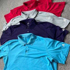 Men’s adidas golf polos dri-fit